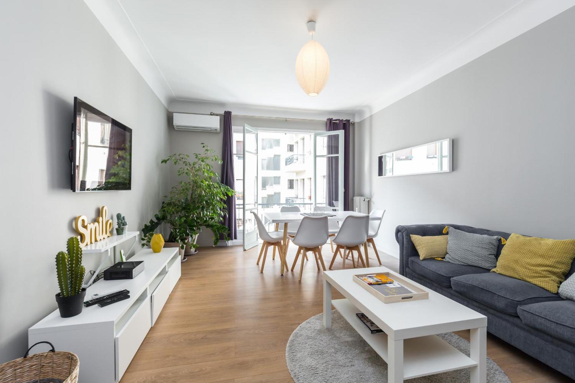 Ultra Central Large 2 Bdr Near Massena Square Ницца Экстерьер фото